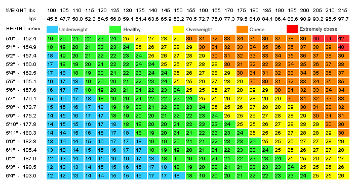 Fitness Bmi Chart